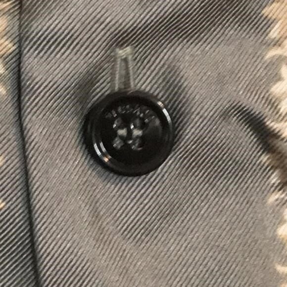 New Authentic Versace Gray and Blue Short Sleeve Shirt size 54 - Picture 14 of 14